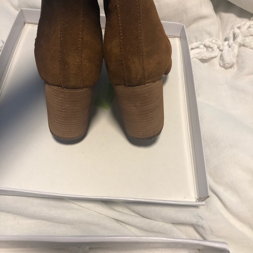 Steve Madden “Ravyn” Cognac Suede Bootie Size 9.5 - image 4